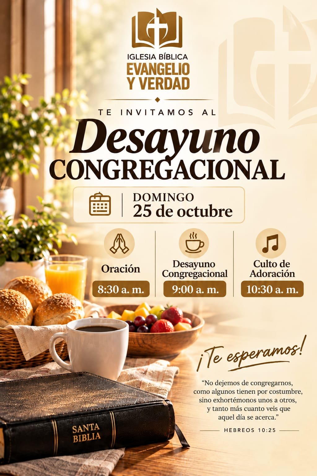 Programación de la semana - Iglesia Bíblica Evangelio y Verdad